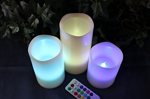 Candela LED, Florally 3 candele impermeabili da