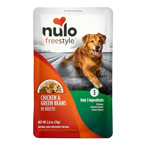 Image of Nulo Freestyle Chicken & Green Beans in Broth Real Meat Dog Food Topper, 2.8 Ounce (Pack of 6)