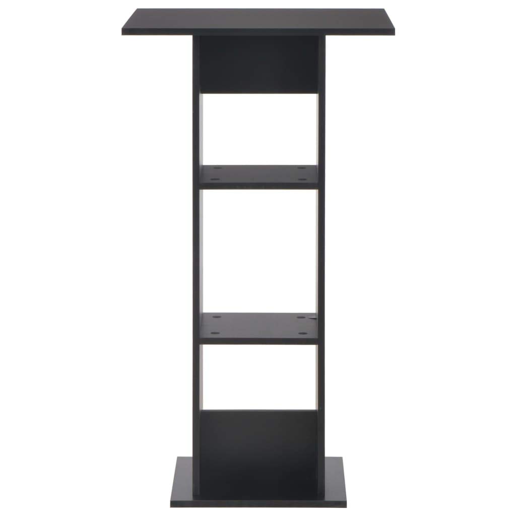 vidaXL Tavolo da Bar Nero 60x60x110 cm