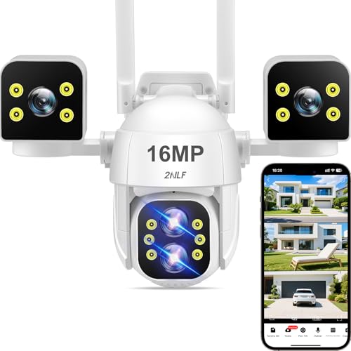 Consejos para Comprar Camaras de Seguridad Coppel disponible en línea para comprar. 41 2NLF Cámara de Seguridad Exterior, 4 Lentes 4MP, Zoom Optico 10X, WiFi 2.4G PTZ Cámara Inalámbrica, Visión Nocturna, Audio Bidireccional, Detección de MOV, IP66 y App IPC360...