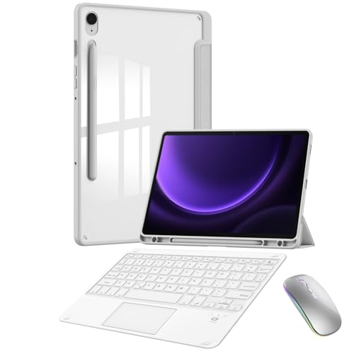 Étui clavier pour Samsung Galaxy Tab S10 Plus version fine avec Bluetooth et logement stylet