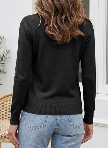Image of SHEWIN Womens Sweaters 2026 Casual Crewneck Long Sleeve Lightweight Knit Pullover Sweater Tops Fall Clothes