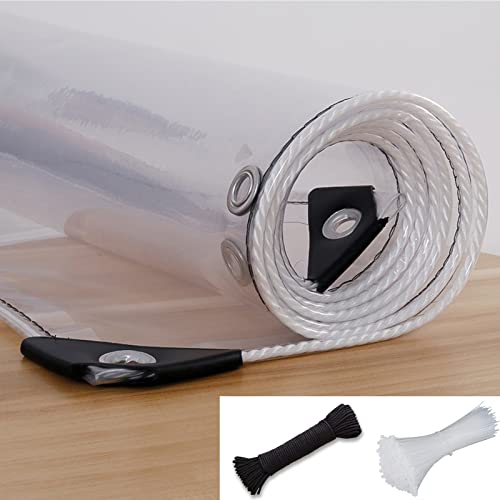 Cubierta a prueba de viento exterior con lona impermeable transparente PVC 2