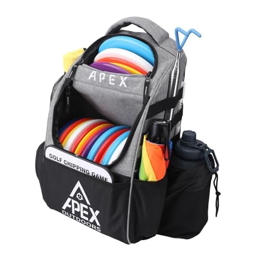 Apex Outdoors Disc Golf Bag, Large Disc Golf Backpack Holds Over 21 Discs