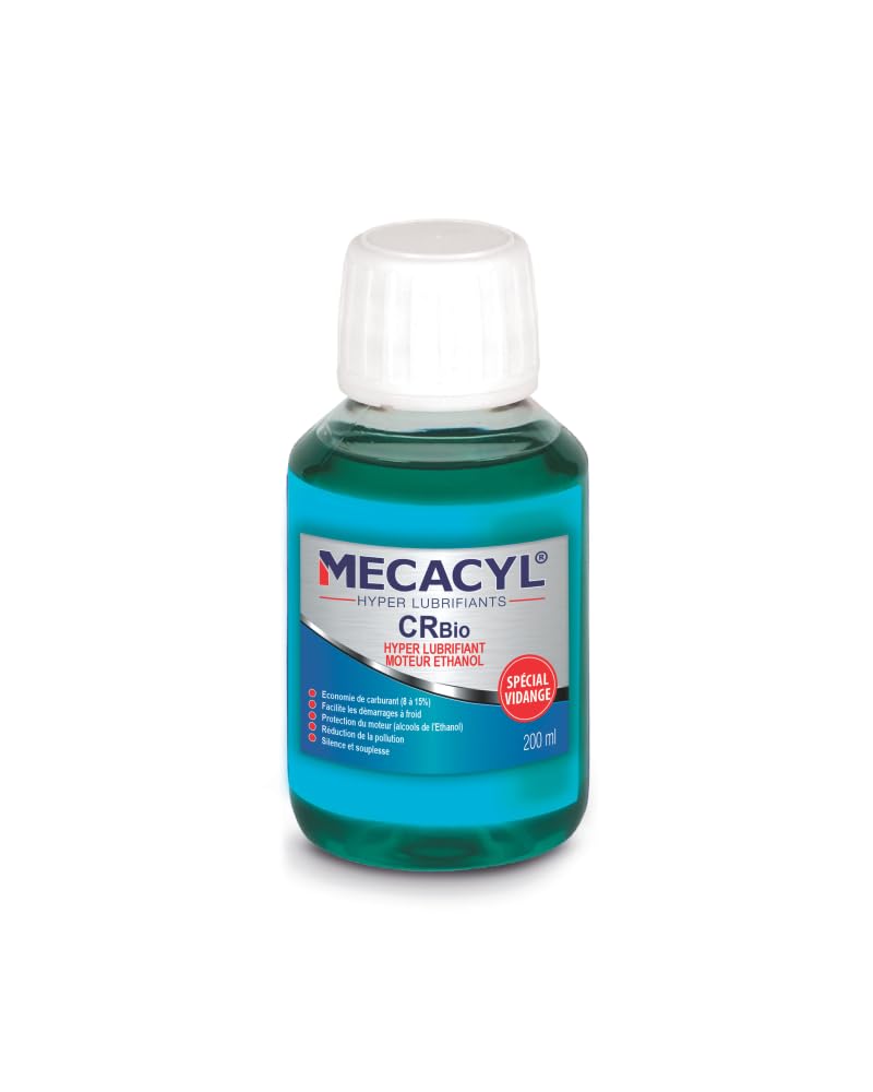 Mecacyl CRBIOETHAN - Flacon 100 ML - Hyper-Lubrifiant - Spécial vidange - pour Tous Moteurs fonctionnant au Bioéthanol
