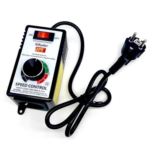 SiRyder Variateur de Vitesse pour Moteur 220V,Regulateur de Tension Protection contre les Surcharges Variateur de Vitesse Moteur pour Meuleuse D'angle,Souffleur,Variateur de Vitesse 4000W – vue 9