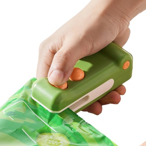 Bomefoi Selladora de Bolsas Mini, Máquina De Sellado Magnético Portátil Manual, Selladora Portátil Compacta Para Conservación En Almacenamiento De Carne Comida Galletas Snacks Y Hogar