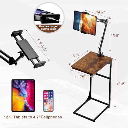 Floor Kindle Phone Tablet Stand with End Table for Overhead Bed,Counch by Cidaziya - Used condition - Image 6