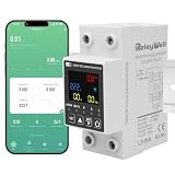 Interruttore automatico Wi-Fi 230 V 63 A; 2P Contatore elettrico intelligente Protezione da sovratensione e sottotensione, interruttore differenziale, timer intelligente, app mobile Tuya