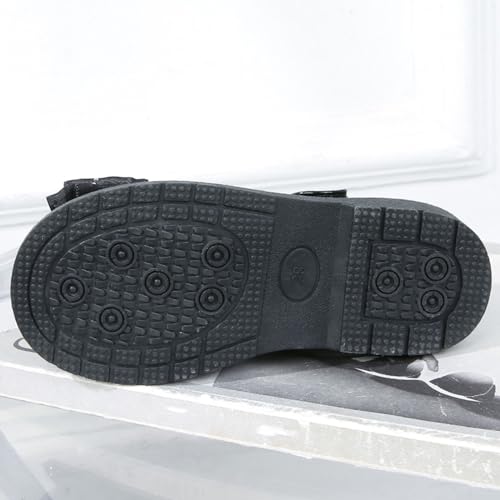 Girls Formal Dress Shoes Casual Platform Soft Sole Slip On Leather Mary Jane Wedding Party Shoes4