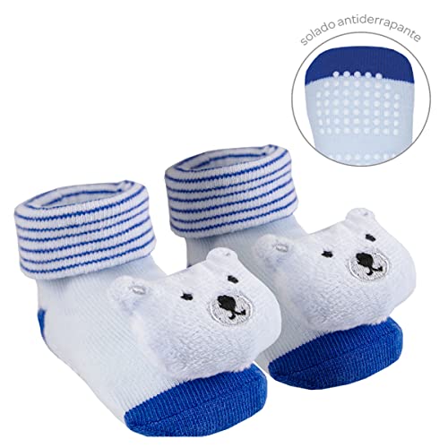 Buba Meias Antiderrapantes Com Chocalho Urso