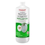 MADE IN THE UK- Fruit Fly & Drain Fly Gel – 1L All-Natural Drain Treatment, Eliminates Gnats, Sewer Flies & Breeding Grounds, Safe for All Drains, Fast-Acting Fruit Fly Repellent