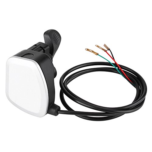 Manillar Eléctrico Bicicleta Thumb Acelerador del acelerador Tres Cables para Dirt Bike Atv E-Bike Scooter, 24V 36V 48V 7/8