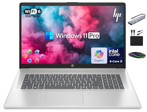 HP 17 Business Laptop with AI Copilot & 16GB RAM