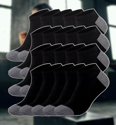 Men's/Women's 3-10 Pairs Cushion Extra Low-Cut Socks, Polyester Cushion Low Cut Ankle Sock, Running Socks for Summer