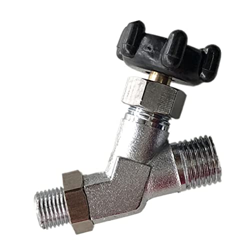 PartyKindom Three Way Iron Water Valve Diverter Valves Pipeline Faucet Air Compressor Steam Irons Purge Valve Professional Iron Drain Valve Air Release Valve for Full Steam