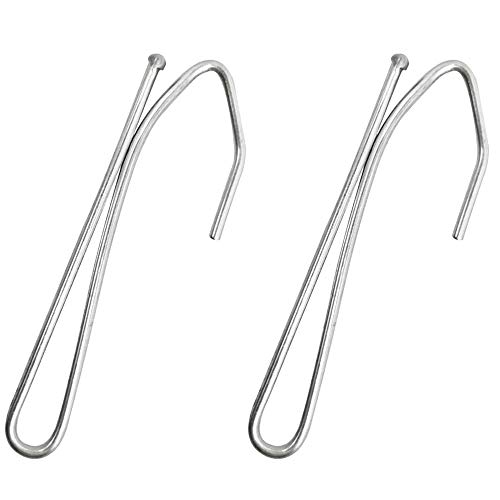 N/D 50 Pcs Stainless Steel Pinch Pleat Curtain Hooks
