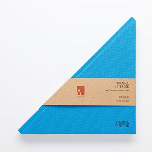 Cahier Triangle bleu, le carnet de notes rigide en tissu anti fatigue visuelle