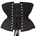 TLGW Fashion Womens 24 Steel Boned Heavy Duty Waist training Long Torso Corset Shaper Plus Size Bodyshaper Underbust Open Cup (US, Numeric, 30, Regular, Regular, Regular Curvy 13 Inches Front)