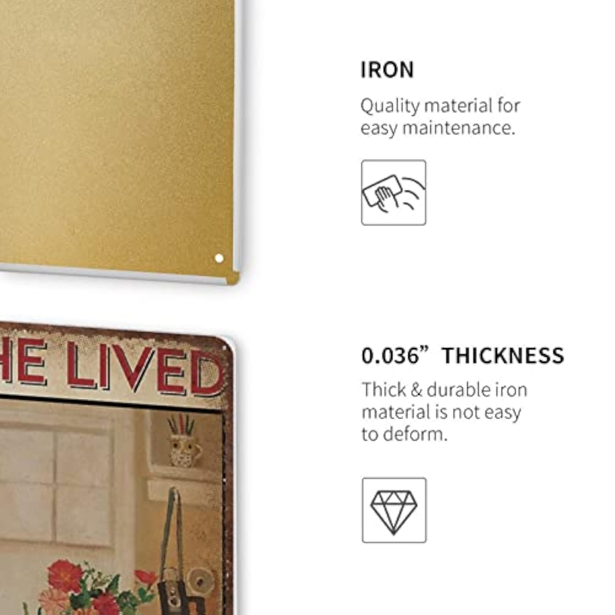 Retro Tin Sign Wall Decoration for Home Decor
