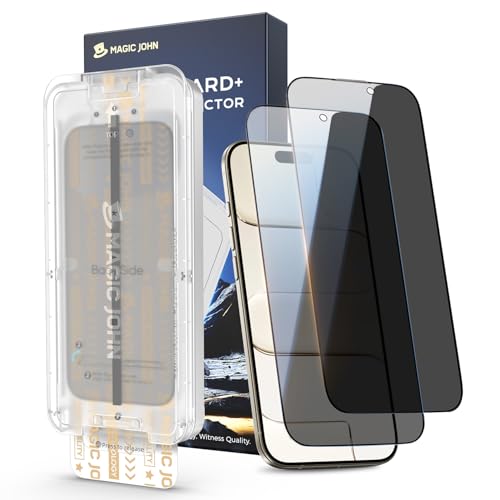 Film de protection écran iPhone Air MAGIC JOHN 9H+ pack de 2 avec outil de montage