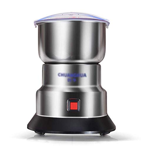 JRZTC Molinillo de café eléctrico, Recipiente de Acero Inoxidable extraíble, para Especias, Hierbas, nueces, Granos
