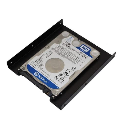 Image of 2.5 inch to 3.5 inch SSD HDD Metal Adapter Dock Case Caddy Mounting Bracket Ha Drive lder for Mounting Bracket Adapter Tray Kit Hard Disk Drive Holder Metal Mounting Bracket Adapter (Pack of 1)