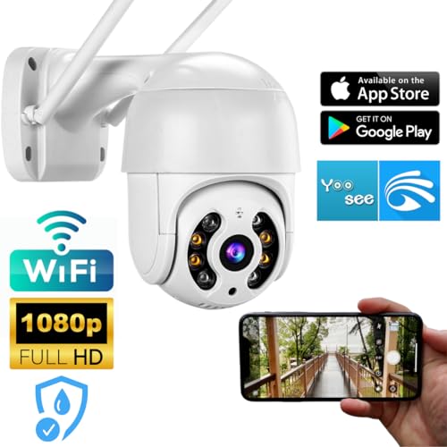 Câmera de Segurança Externa Câmera Ip Prova D'água Infravermelho Externa Wifi Hd 1080p Dome Aparelh