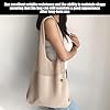 ZBHDEYG 1 Hohle Gewebte Tasche, 1 Dekorative Blumenschnallen, Handgehaltene Umhängetasche, Retro-Strickwestentasche, Vielseitige Reisetasche Für Damen, Netzwolltasche, Strand-Umhängetasche #3