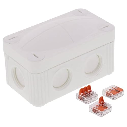 Image of Wiska Combi 206 WH Polypropylene 85 x 49 x 51mm Enclosure White IP66 3×3 Pole Wago Connectors – 10109902