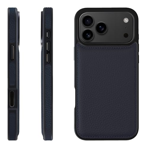 HANATORA for iPhone 17ProMax �P�[�X �{�v �ϏՌ� �o���p�[�^ �X�}�z�P�[�X �X�}�z ���ʖ{�v �V�������N���U�[ �M�t�g �l�C�r�[ WPG-17ProMax-Navy