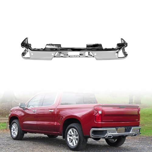 Image of LOSTAR Rear Bumper Impact Face Bar Fit For 2019-2021 GMC Silverado Sierra 1500