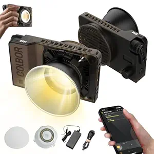COLBOR Camera Light, W60 LED Video Light 60W, Professional Photo Light Lighting 2700K-6500K, Variable Application Control, for Vlog Shooting
