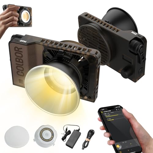 COLBOR W60 Pocket LED Video Light 60W Photography Fill Light 2700K-6500K Dimmable APP Control