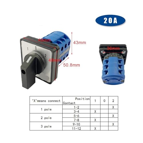 Sélecteur rotatif 3 positions pour gérer votre groupe électrogène
