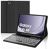 Étui clavier pour Samsung Galaxy Tab A9 8.7 - l'étui clavier pour Samsung Galaxy Tab A9 8.7 est doté d'une batterie rechargeable intégrée, une batterie lithium-ion de première qualité, qui assure au moins 80 heures de fonctionnement continu et 90 jours d'autonomie en veille à pleine charge (RAPPEL : chargez le clavier pendant environ 3 à 4 heures avant la première utilisation).