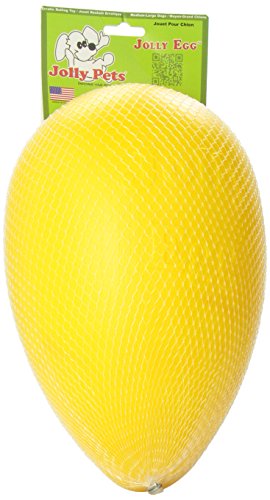 Jolly Mascotas Huevo Perro Juguete, 30 cm, Amarillo