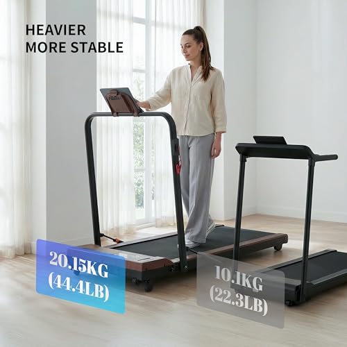 Image of Walking Pad Treadmill for Home Office,2 in 1 Under Desk Treadmill 2.5HP Low Noise Portable Treadmills with Remote Control and LED Display, Compact Treadmills,Walking Jogging Running Machine