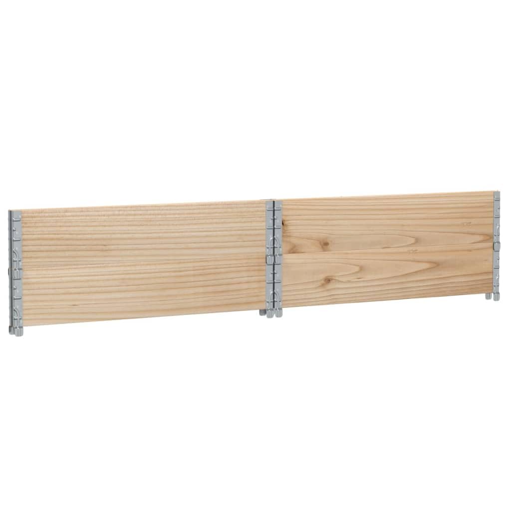 Paretali per Pallet 2 pz 100x100 cm in Legno Massello di Pino, Movimentazione di Materiali,Pianali di carico e Pallet, 18.87kg-4010289