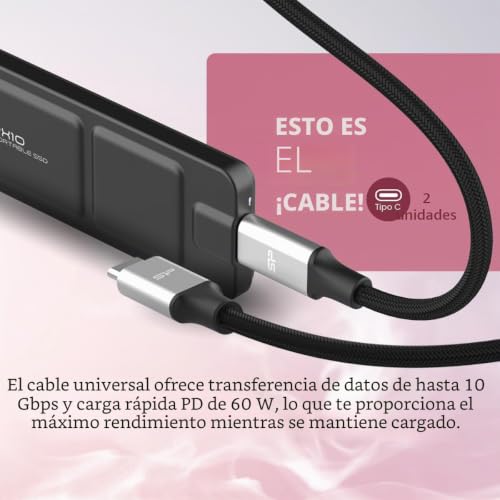 SSD portátil 2TB Silicon Power PX10 para solucionar falta espacio en PC 7