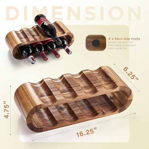 Soporte de Madera para 8 Botellas de Vino miniatura 6