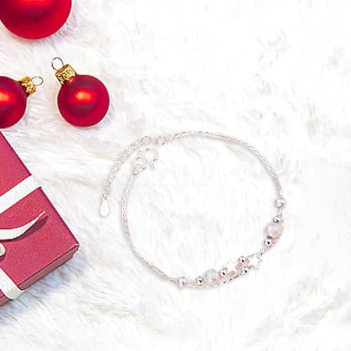 925 Sterling Silver Bracelet Bead Bracelets Elegant Exquisite Bracelet for Women Trendy Love Heart Diamond Bangle Jewelry3