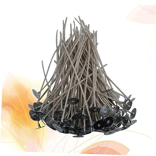 100 unidades de bases pre-enceradas para mechas de vela miniatura 3