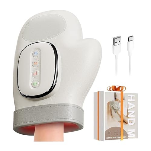 Hand Massager for Arthritis, Heated Hand Massager with Heat & Compression | 3 Modes, 4 Temp Settings, 5 Intensity Levels | Finger Massager for Arthritis, Carpal Tunnel & Hands Pain Relief