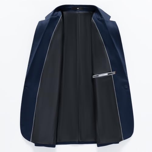 Mylldey Mens Blazers Wrinkle Free Sport Coat Business Casual Men's One Button Slim Fit Travel Blazer Lightweight Suit Jacket3