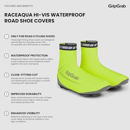 Polainas impermeables GripGrab RaceAqua Aero para entrenar bajo la lluvia 2
