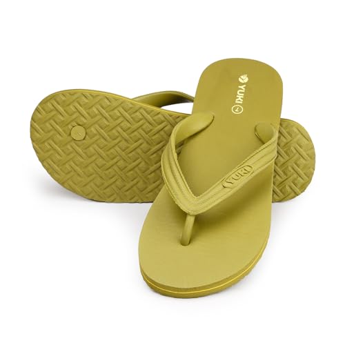 Image of YUKI Unisex Slippers | Hawai Chappal Rubber Flip Flops Slippers, Comfortable & Ultra-Light, Waterproof Non-Slip Thong