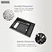 HGWEI Center Console Organizer Compatible with Dodge Charger/Chrysler 300C 2011-2023 Armrest Storage Box Secondary Insert Tray Interior Accessories, Black