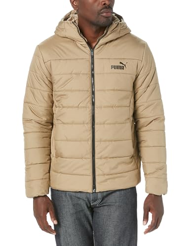 PUMA Essentials Herren Kapuzenjacke, gepolstert, sportliche Oberbekleidung, leger, Beige, Beige, S
