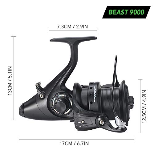 Lixada 12+1 Bb Spinning Reel With Front And Rear Double Drag Carp Fishing Reel Left Right Interchangeable For Saltwater Freshwater #TOP6